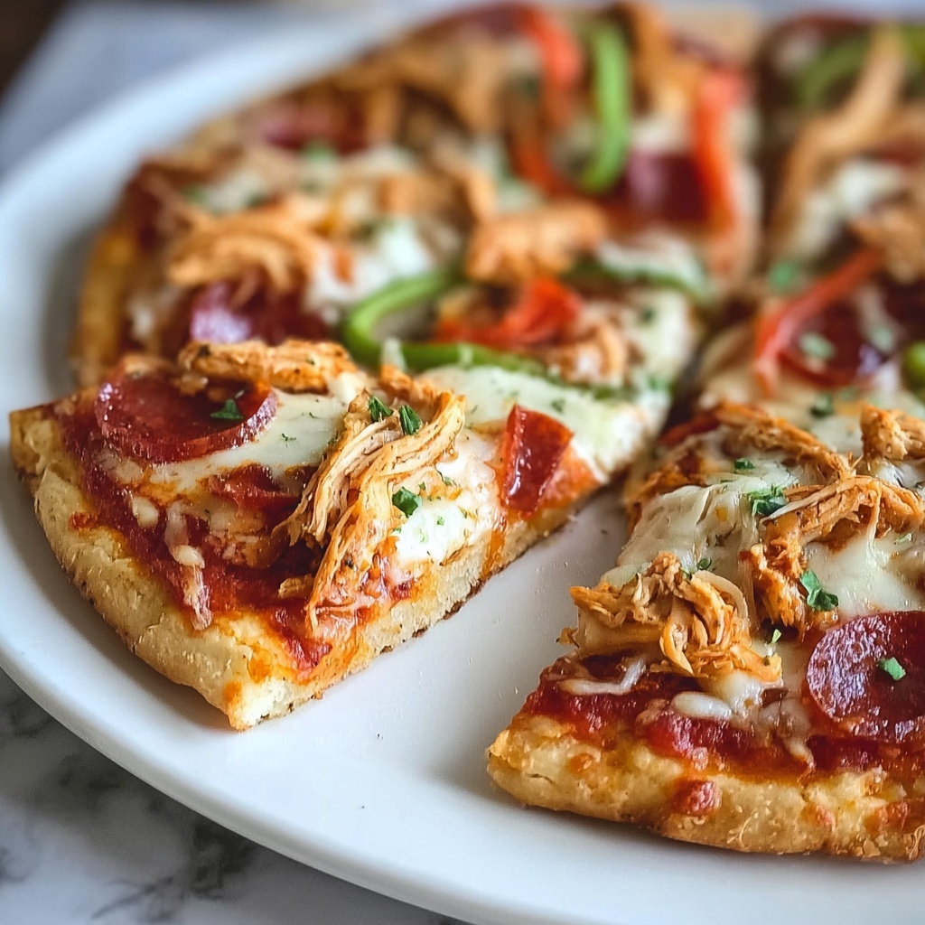 Chicken Crust Pizza Recipe: 5 Guilt-Free Flavor Bombs Recipe - Recipe Image