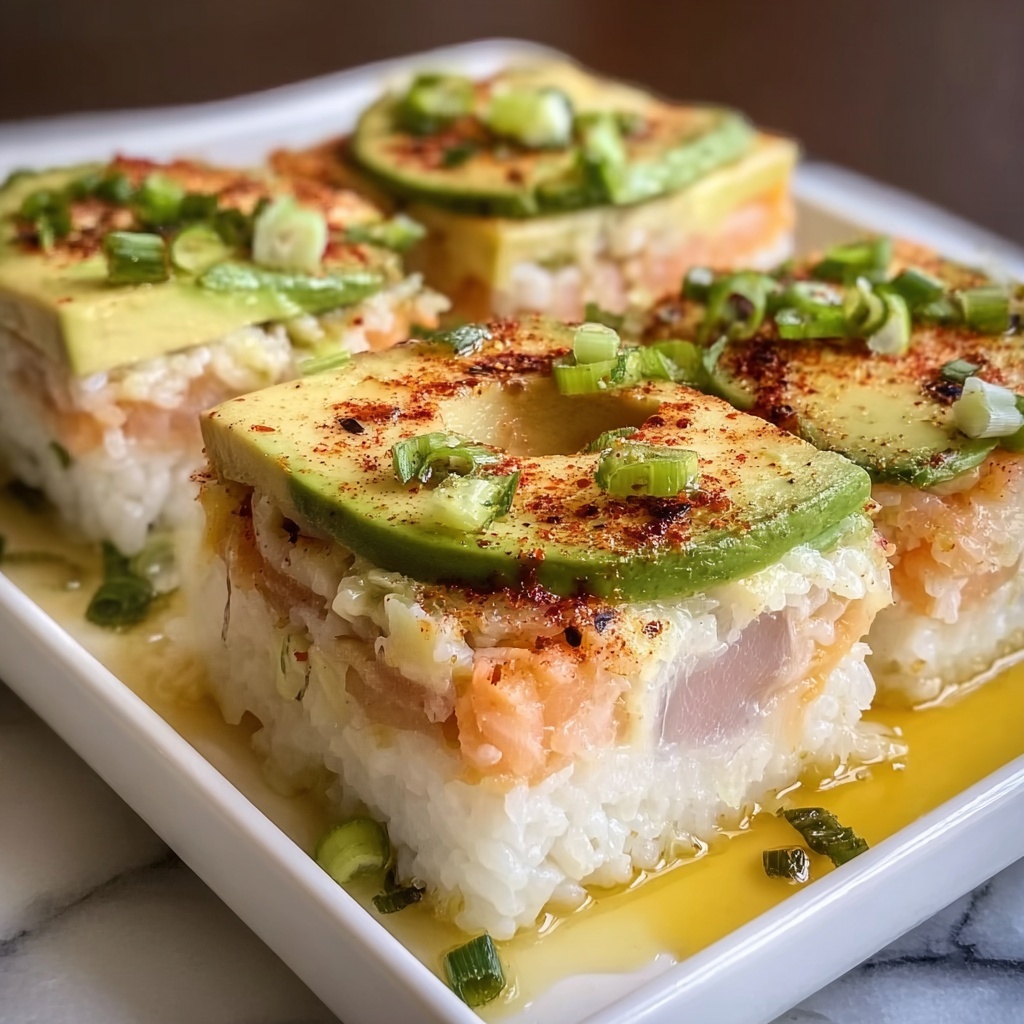 Spicy Salmon Sushi Bake Recipe - Recipe Image