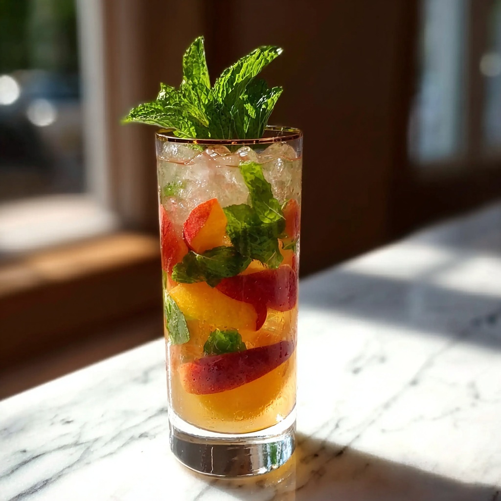 Beach Peach Lemonade Cocktail Recipe - Recipe Image