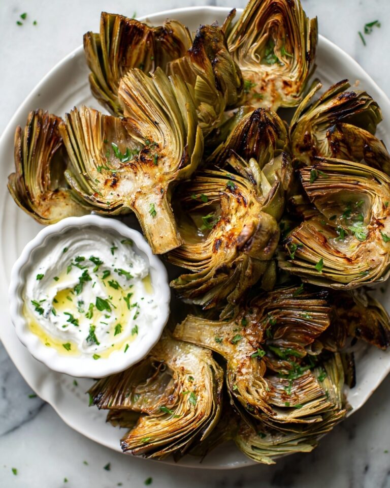 Grilled Artichokes with Garlic Aioli Recipe