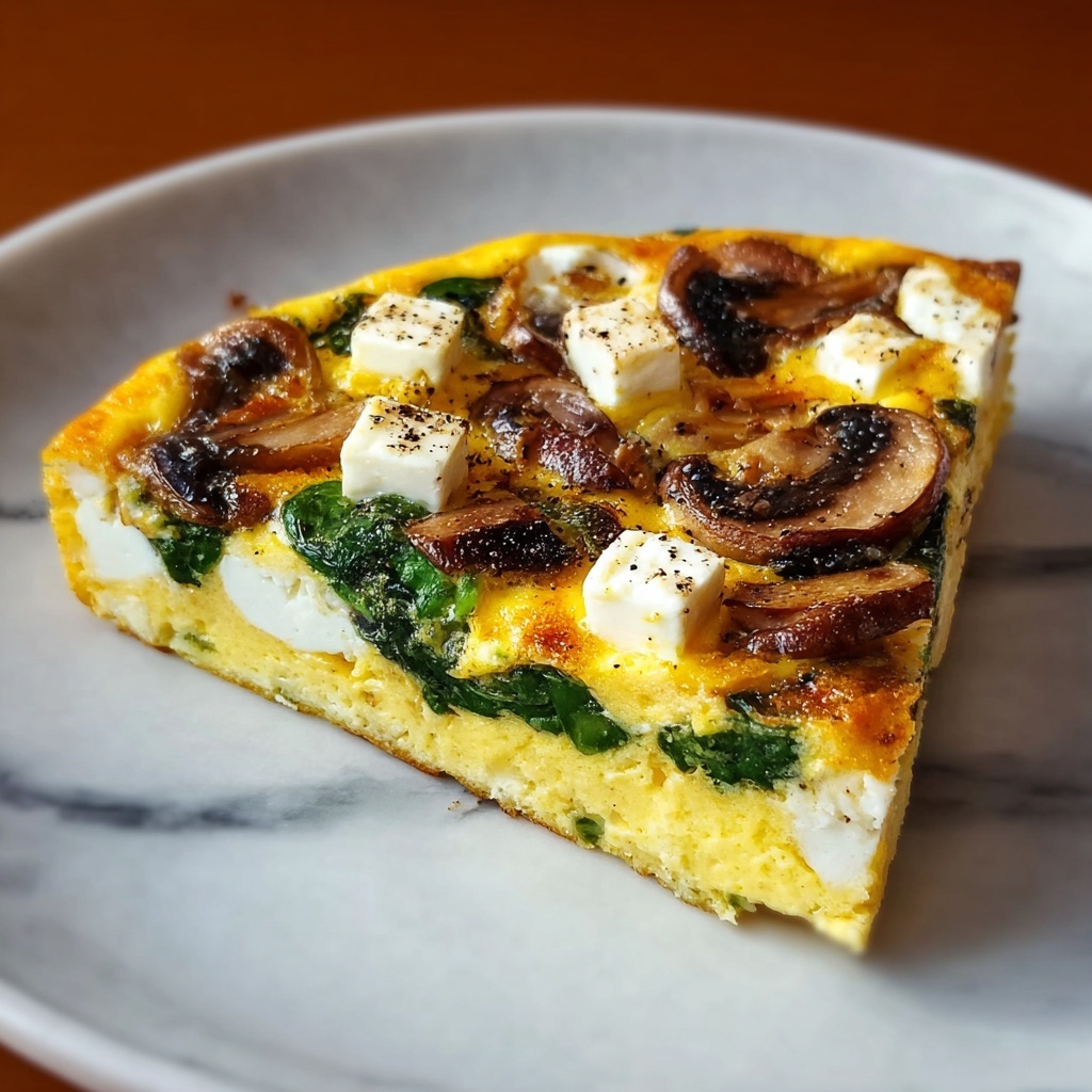 Pumpkin, Mushroom, and Spinach Frittata Recipe - Recipe Image