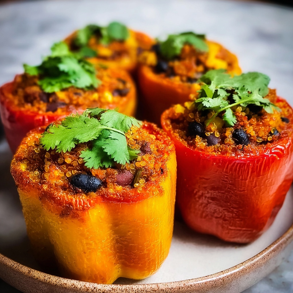 Sweet Potato Quinoa Stuffed Peppers Recipe - Recipe Image