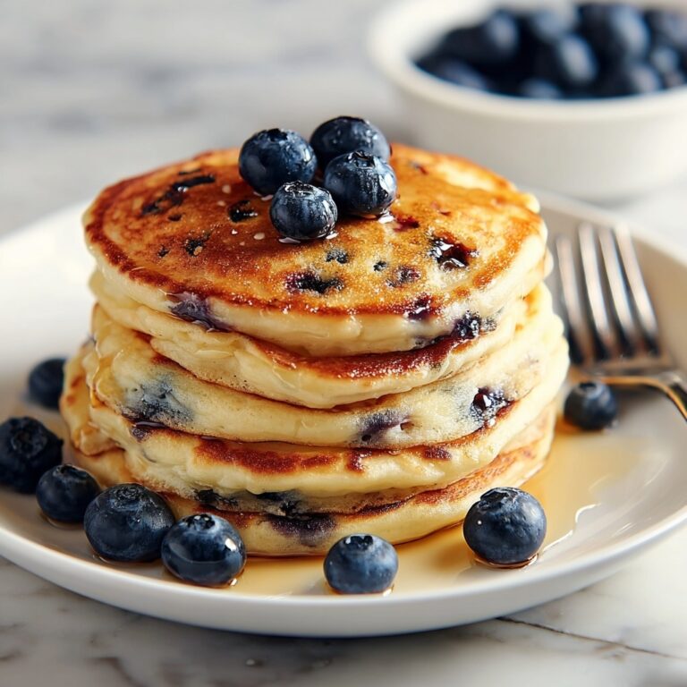 Greek Yogurt Pancakes with Blueberries Recipe