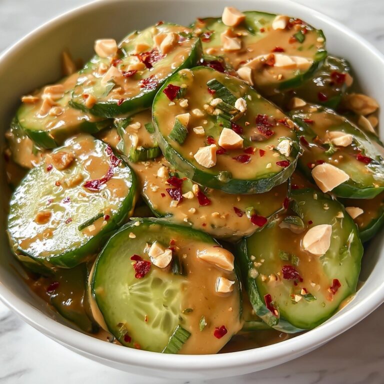 Cucumbers in Spicy Peanut Sauce Recipe