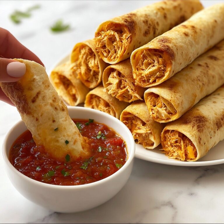 Creamy Baked Chicken Taquitos Recipe