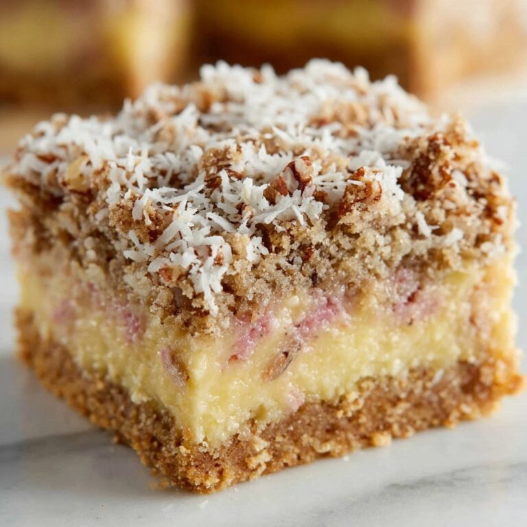 Rhubarb Streusel Coffee Cake Recipe