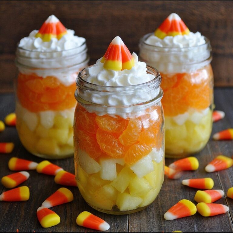 Candy Corn Fruit Parfaits Recipe