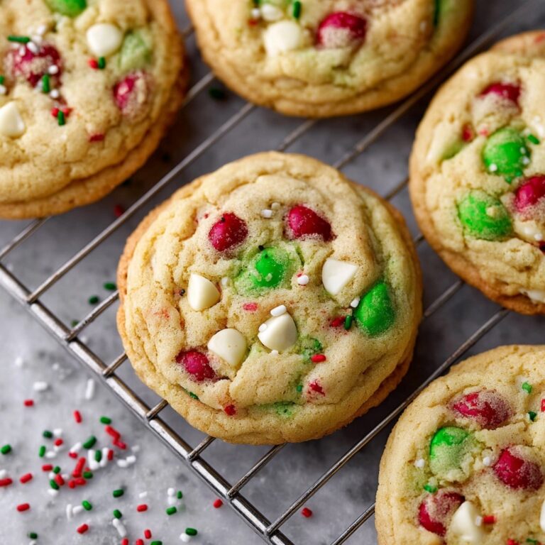 Christmas M&M Pudding Cookies Recipe