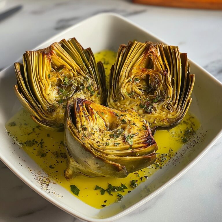 Grilled Artichokes with Garlic Butter Recipe