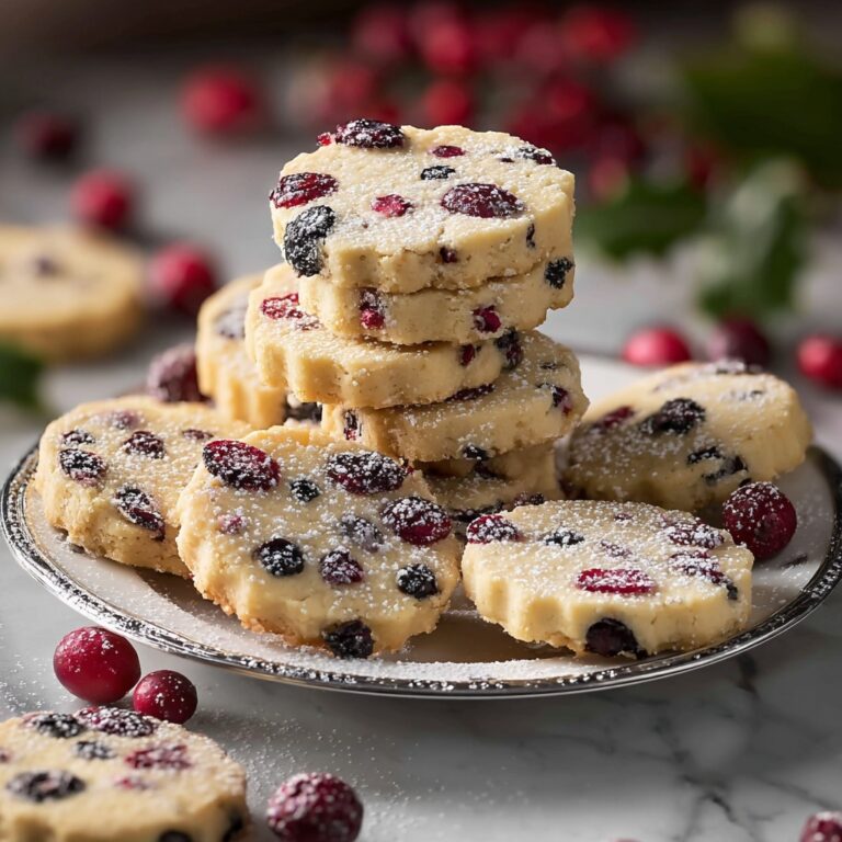 Cranberry Shortbread Cookies Recipe