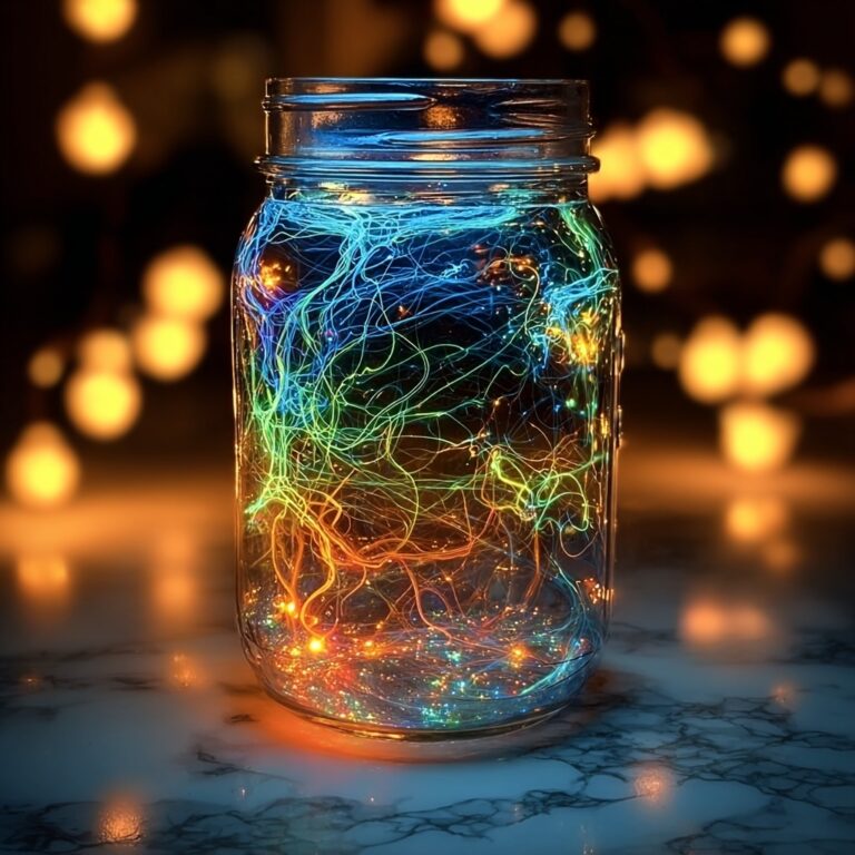 Glowing Fireworks in a Jar Recipe