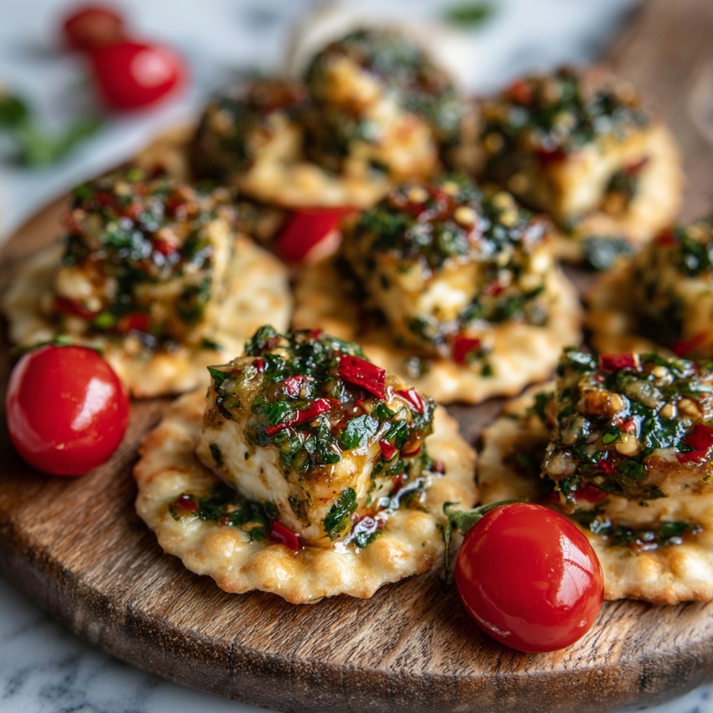 Savory Marinated Cheese: Make-Ahead Appetizer Recipe - Recipe Image