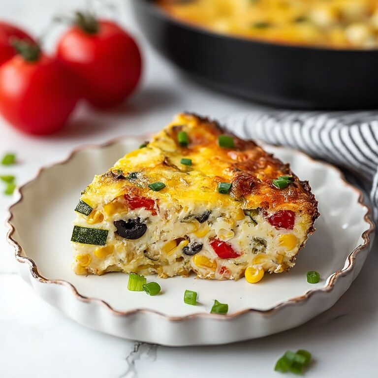 Summer Garden Crustless Zucchini Pie Recipe