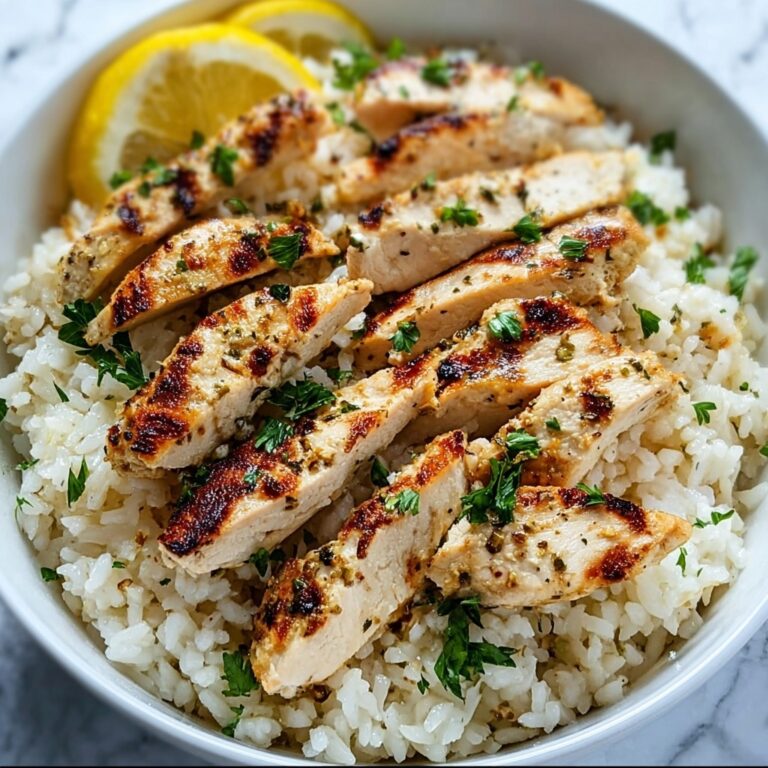 Chicken Scampi with Garlic Parmesan Rice Recipe