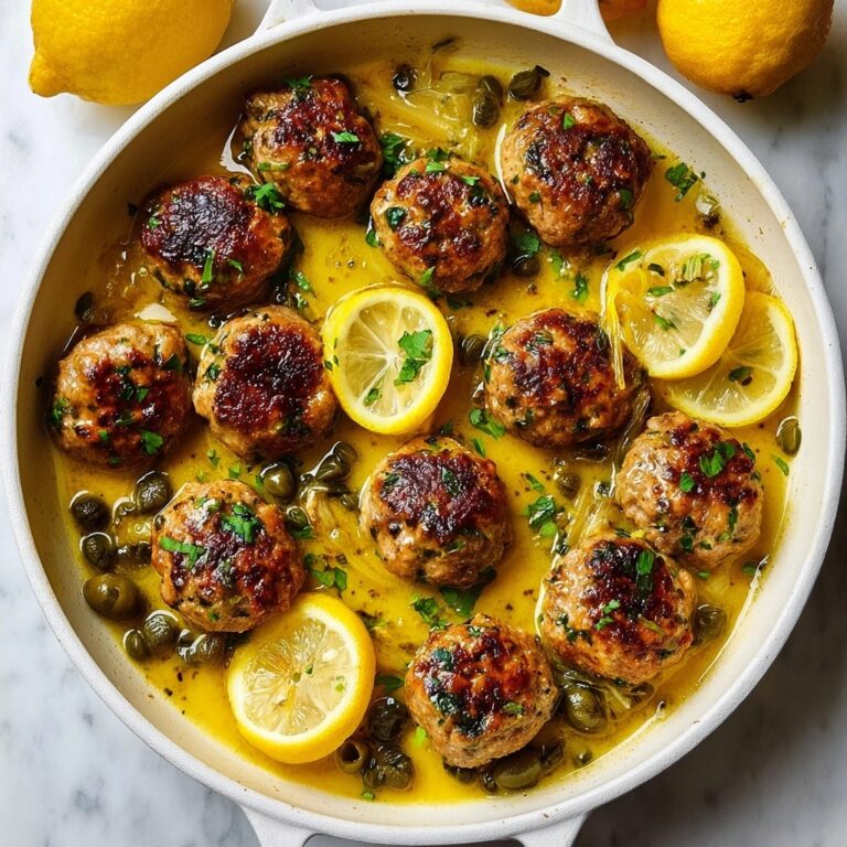 Saucy Chicken Piccata Meatballs Recipe
