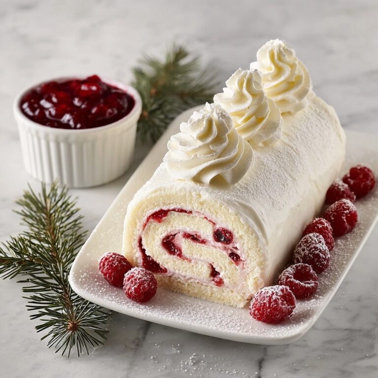 Christmas Raspberry Cake Roll Recipe