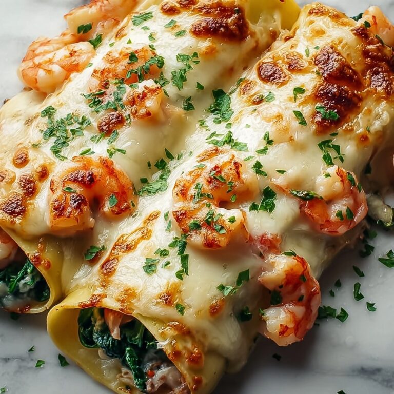 Shrimp and Spinach Stuffed Pasta Rolls Recipe