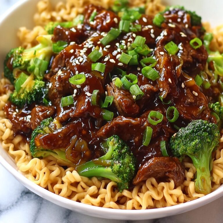 Sticky Beef Noodles Recipe