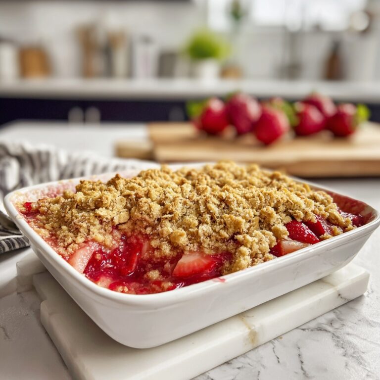 Strawberry Rhubarb Crisp Recipe