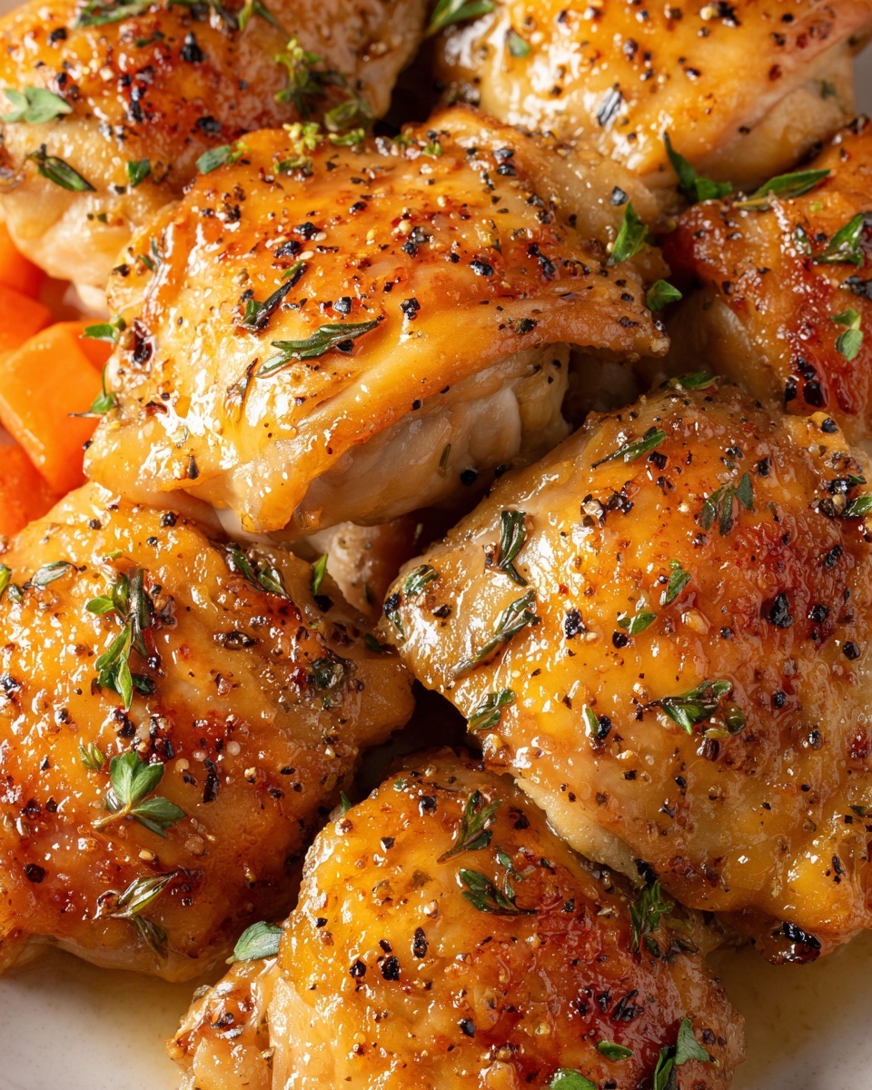 Crispy Brown Sugar Mustard Chicken Thighs Recipe - Recipe Image