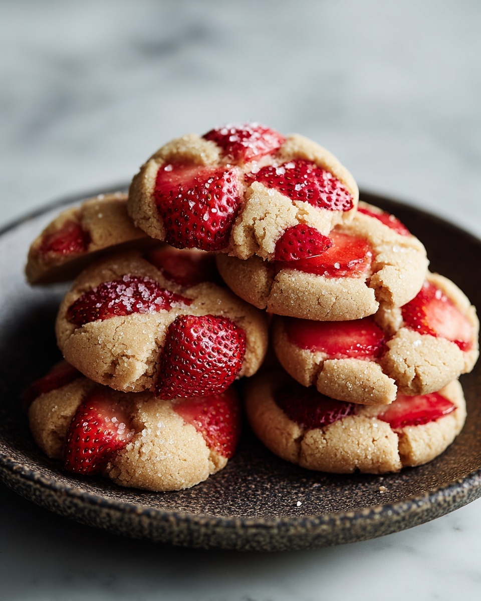 Strawberry Kiss Cookies Recipe - Recipe Image