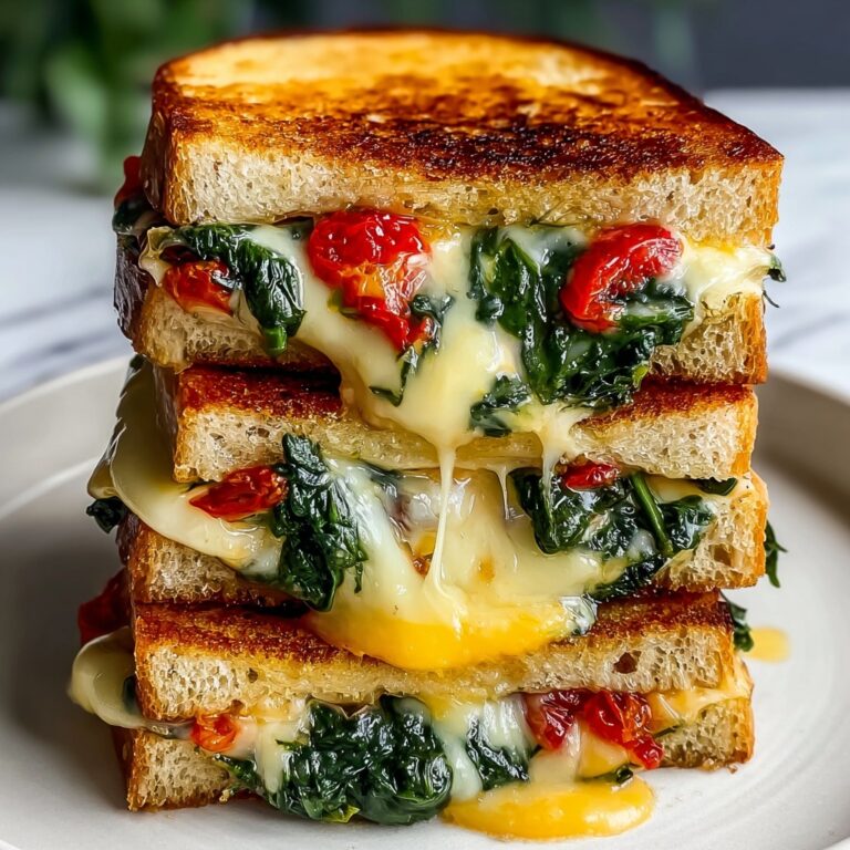 Mediterranean Spinach Grilled Cheese Recipe