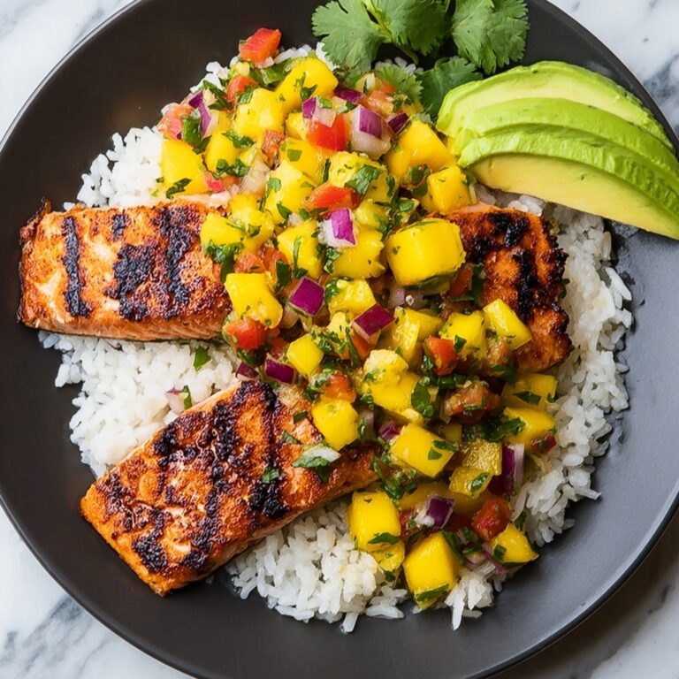 Grilled Lime Salmon with Avocado-Mango Salsa Recipe
