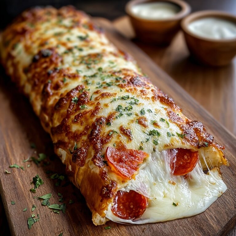 Cheesy Pepperoni Stromboli Recipe