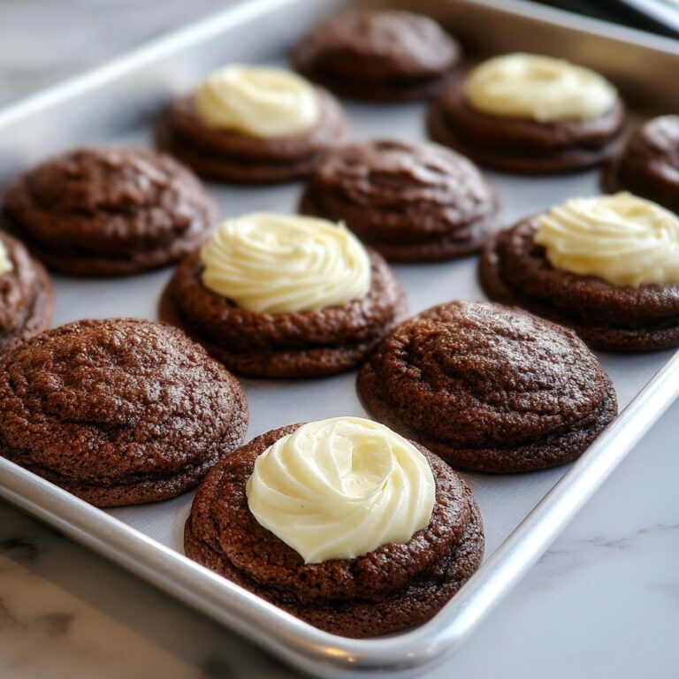 Brownie Mix Cookies with Cream Cheese Frosting Recipe