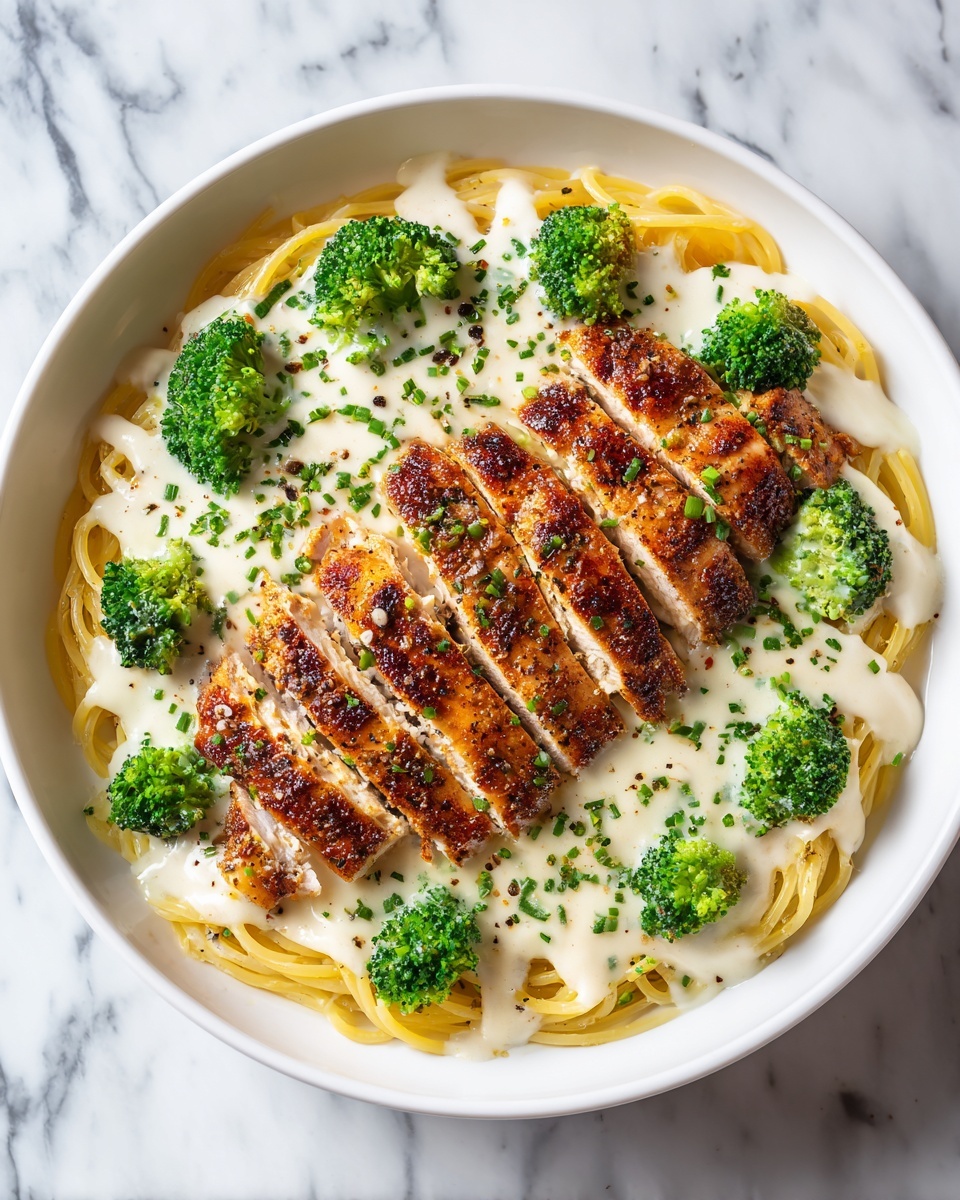 Skinny Chicken Broccoli Alfredo Recipe - Recipe Image