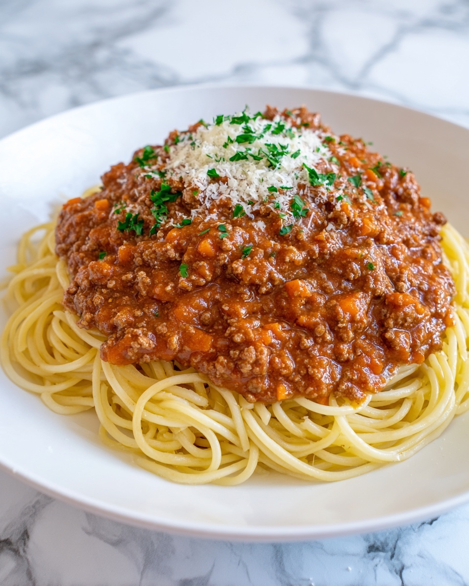 Easy Homemade Spaghetti Meat Sauce Recipe - Recipe Image