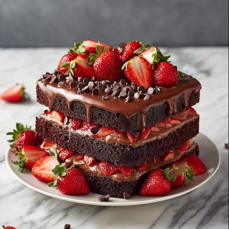 Chocolate Covered Strawberry Cake Recipe
