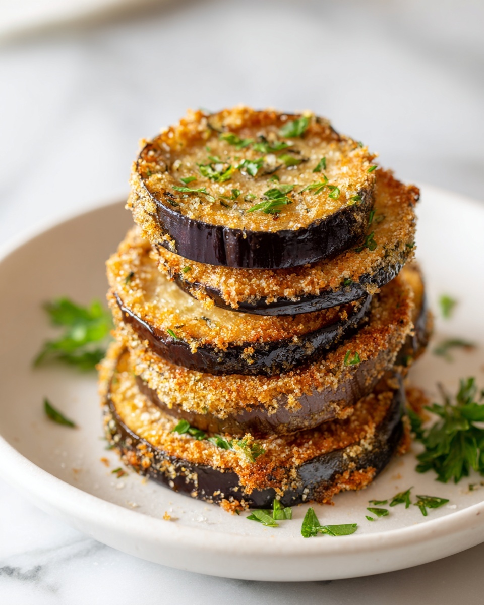 Crispy Baked Italian Eggplant Recipe - Recipe Image
