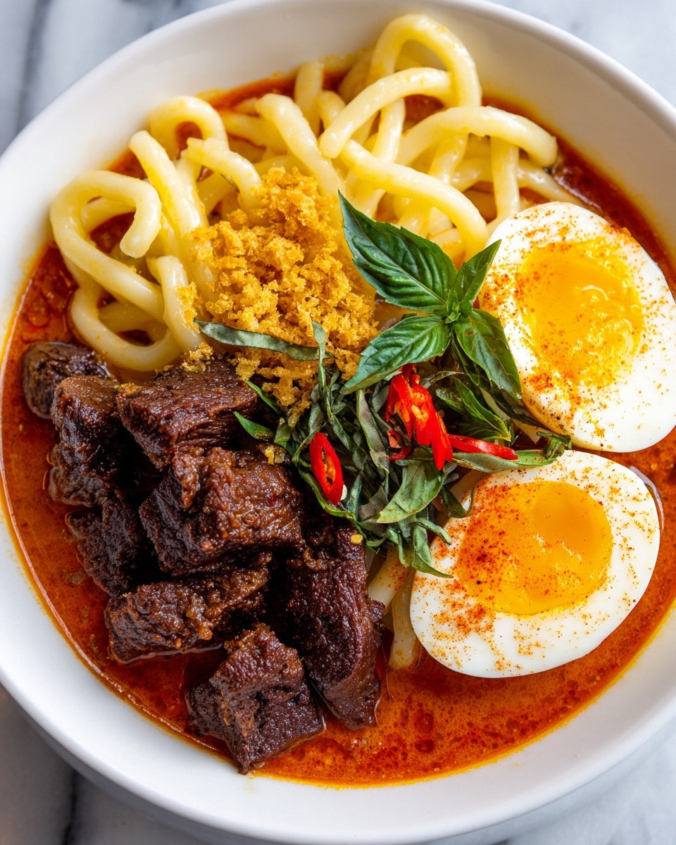 Tomato Egg and Beef Noodle Soup Recipe - Recipe Image