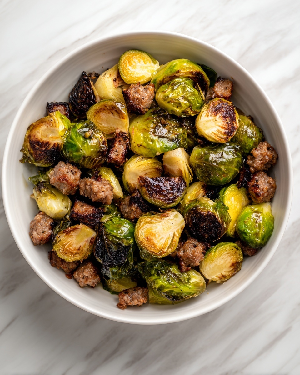 Five-Spice Brussels Sprouts and Sausage Stir-Fry Recipe - Recipe Image