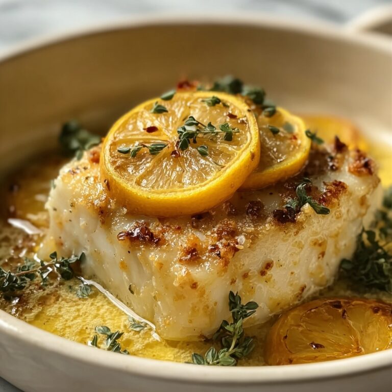 Baked Cod with Lemon and Garlic Recipe
