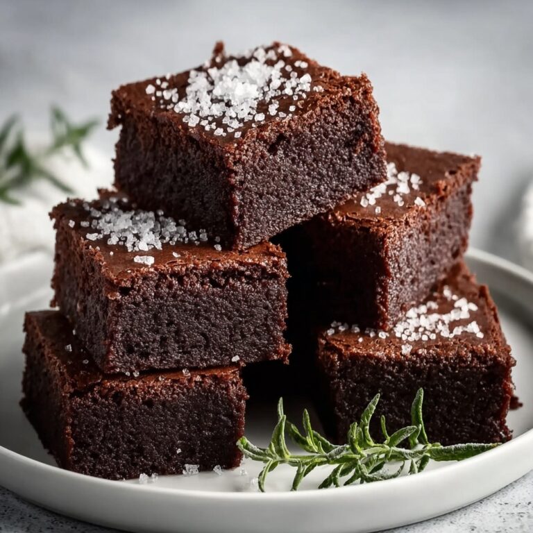 Olive Oil Brownies With Sea Salt Recipe