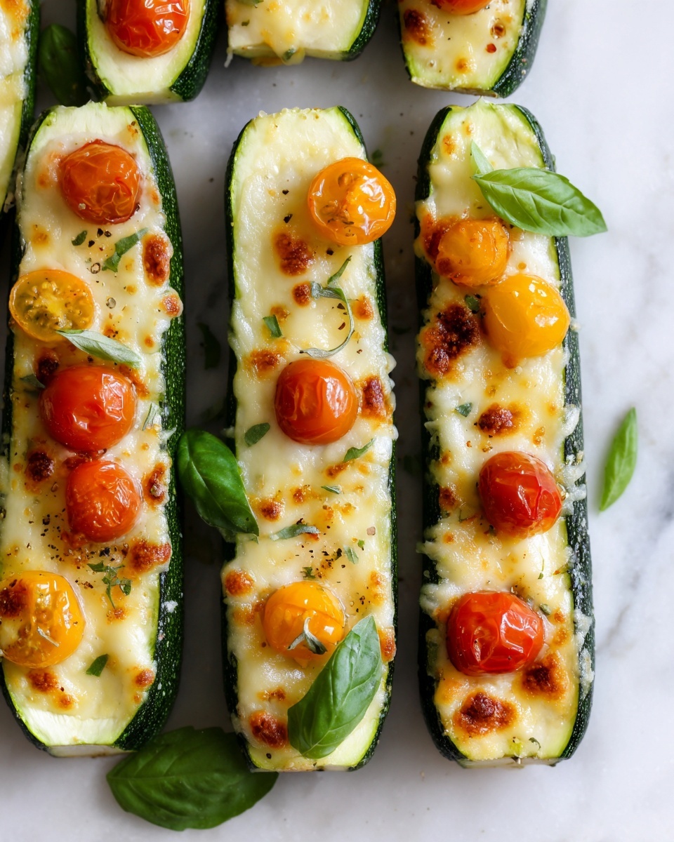 Zucchini Pizza Boats Recipe - Recipe Image
