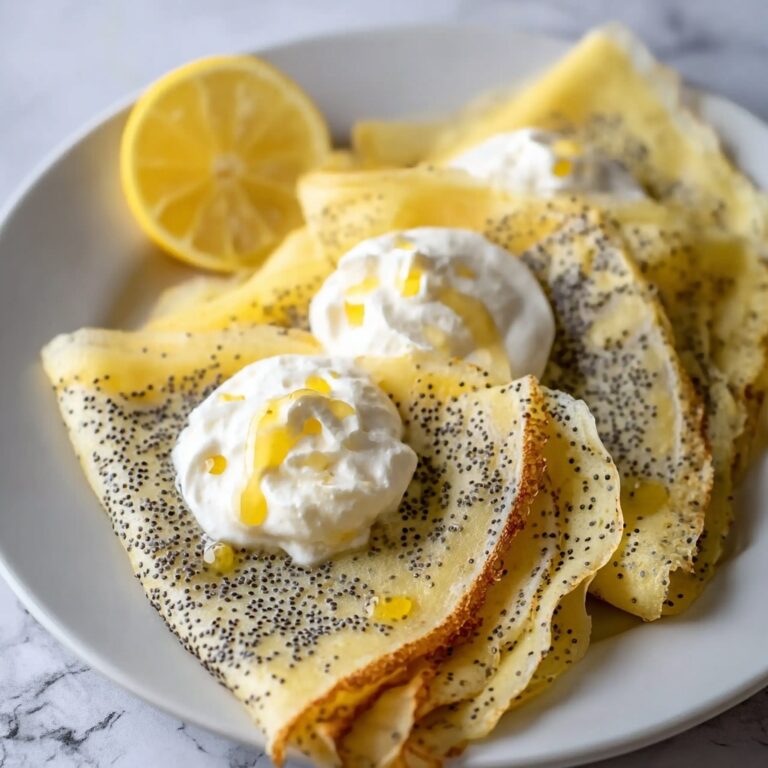 Low-Carb Poppyseed Lemon Crepes Recipe