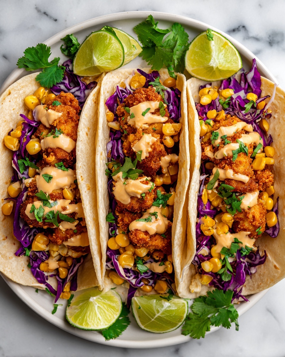 Crispy Fried Chicken Tacos Recipe - Recipe Image