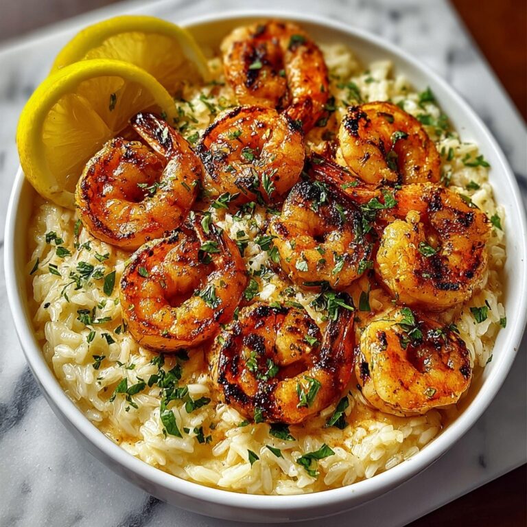 Shrimp Orzo with Lemon Garlic Sauce Recipe