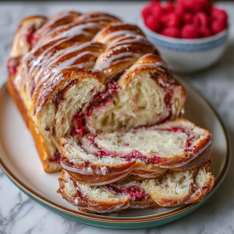 Raspberry Swirl Brioche Loaf Recipe