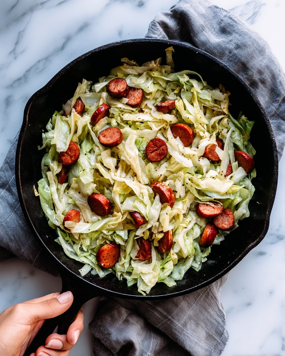 Kielbasa Cabbage Potato Skillet Recipe - Recipe Image