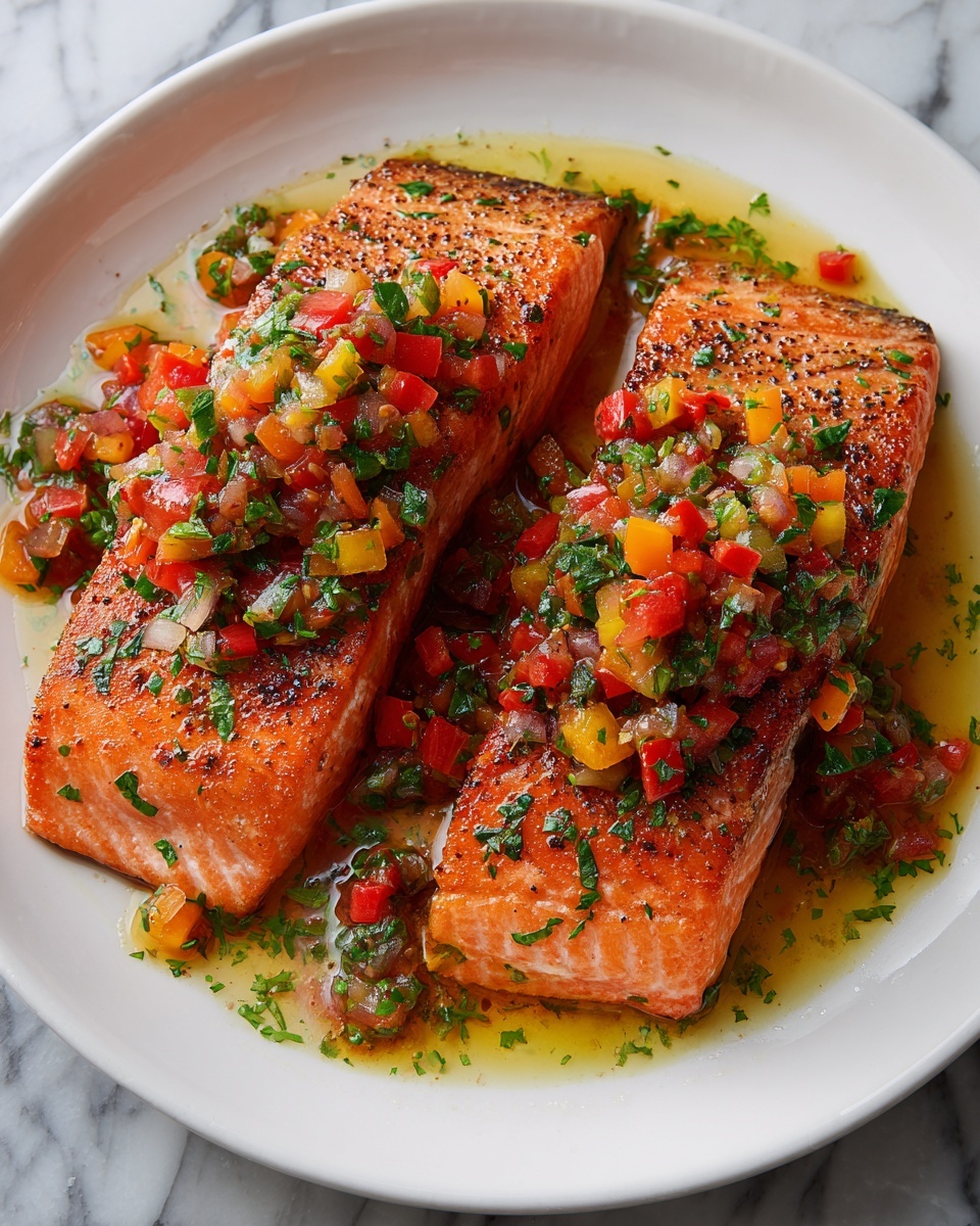 Marry Me Salmon with Sun-Dried Tomatoes and Creamy Parmesan Sauce Recipe - Recipe Image