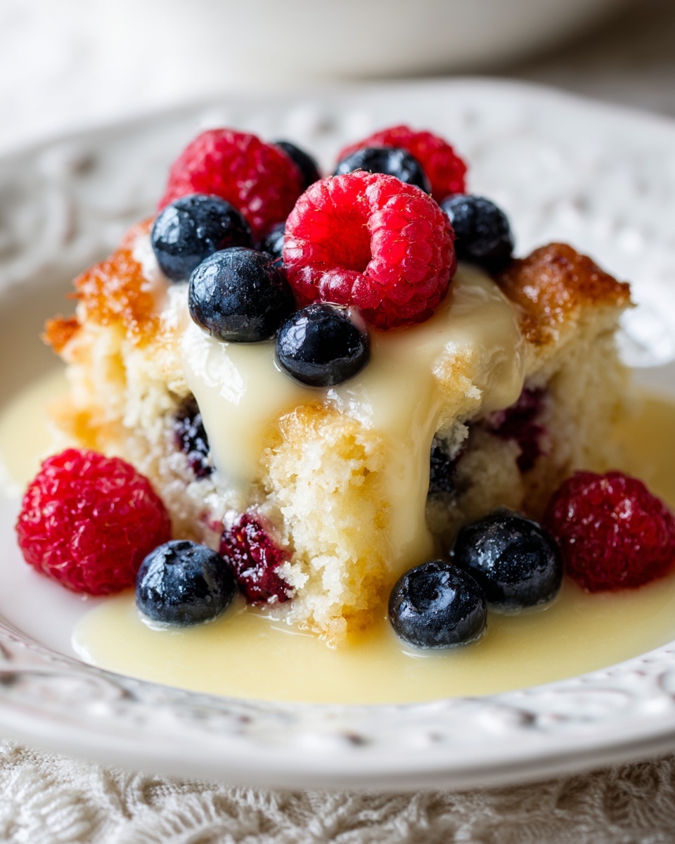 Wild Berry Bread Pudding with Orange Sauce Recipe - Recipe Image