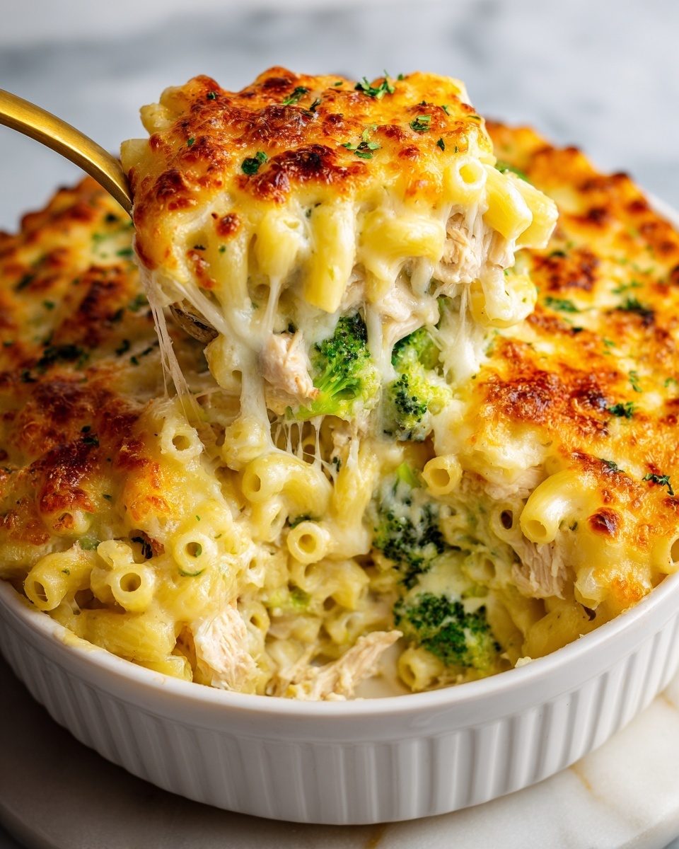 Healthy Chicken Broccoli Pasta Casserole Recipe - Recipe Image