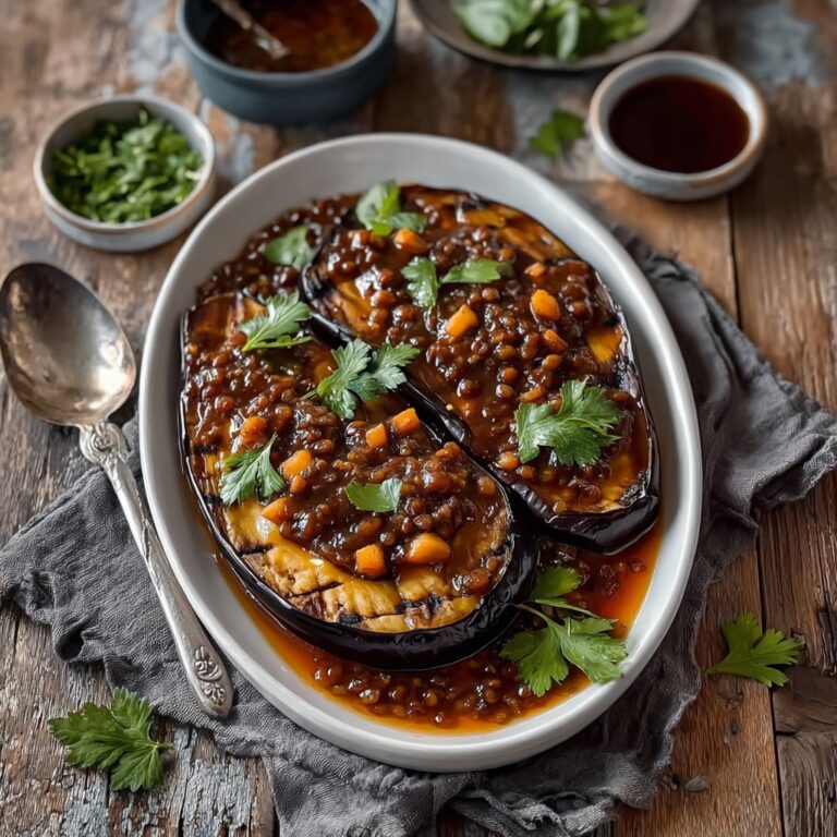 Sticky Garlic Eggplant Recipe