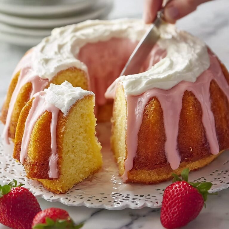 Strawberry Buttermilk Pound Cake Recipe
