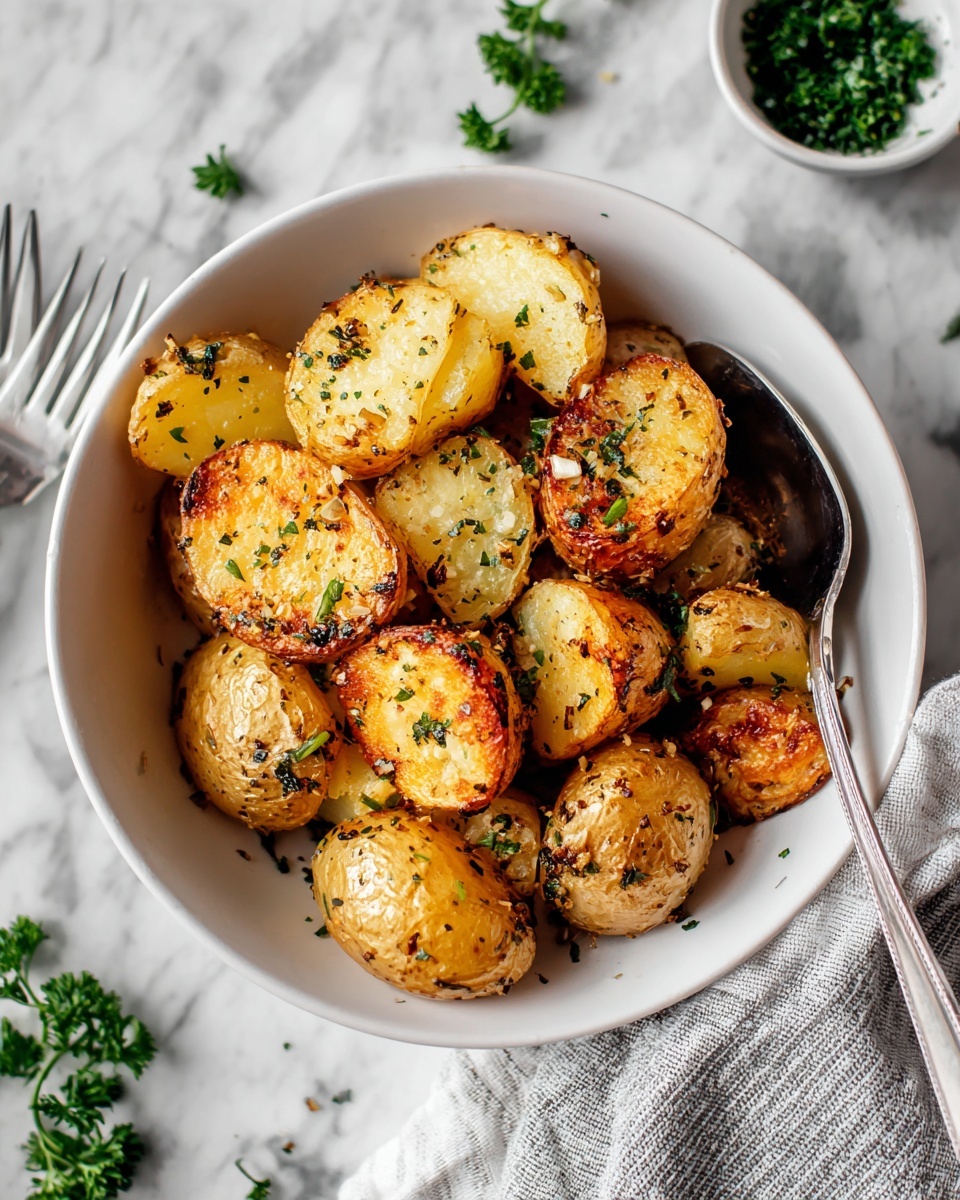 Garlic and Herb Roasted Potatoes Recipe - Recipe Image