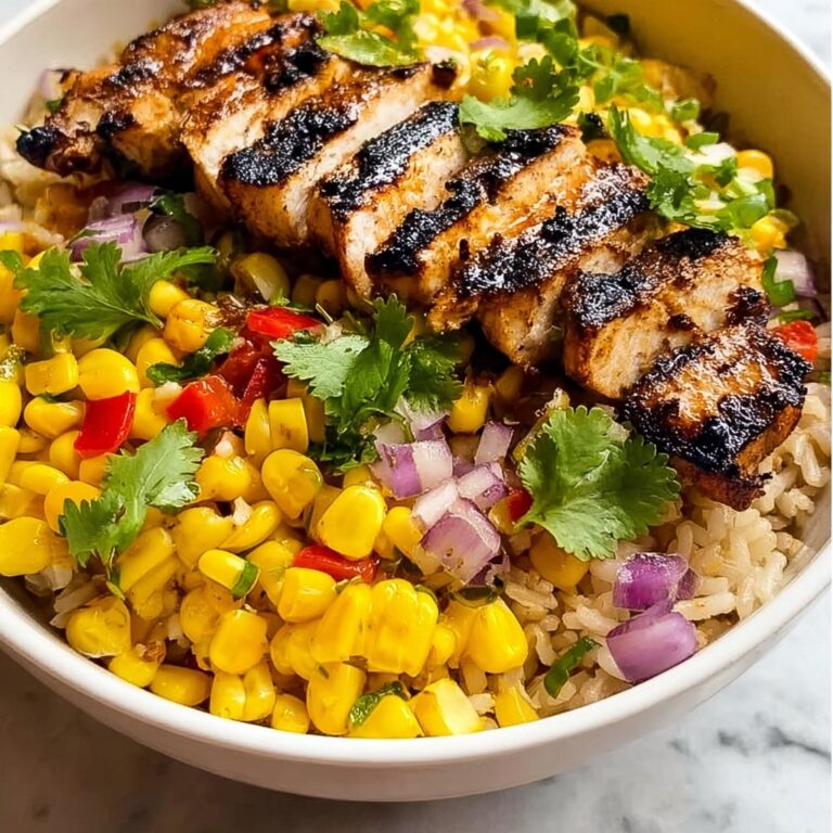 Street Corn Chicken Rice Bowl Recipe